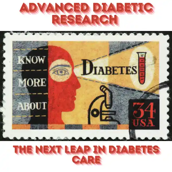 advanced diabetic research is written in the picture.