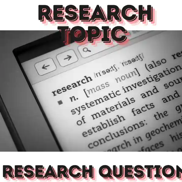 research top or research question is written in the pic